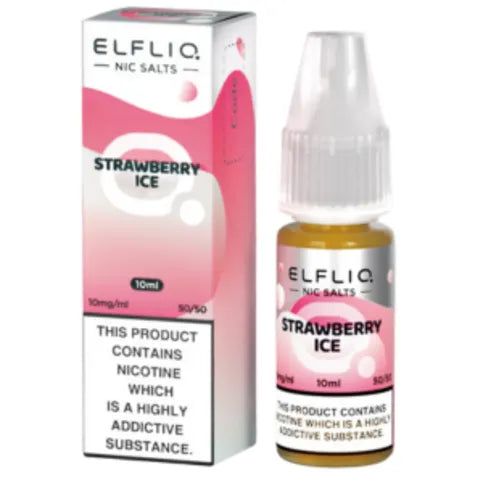 ELFLIQ Nic Salts E-liquids 10mg/ml Strawberry Ice - Premier Ravensdale