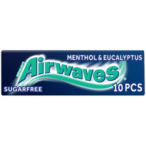 Airwaves Menthol & Eucalyptus Flavour Sugar Free Chewing Gum 14g