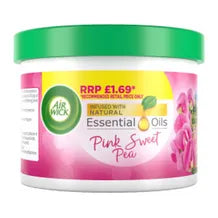 Air Wick Pink Sweet Pea Gel Tin 70g Lasts for up to 30 days - Premier Ravensdale