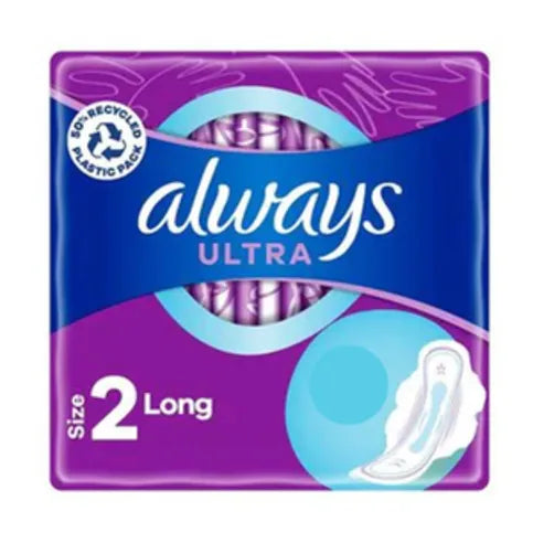 Always Ultra Size 2 Long With Wings Sanitary Towels 11 Pack