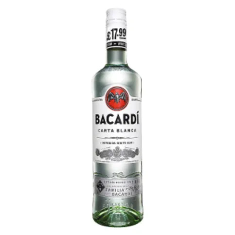 Bacardi Carta Blanca Superior White Rum 70cl - Premier Ravensdale