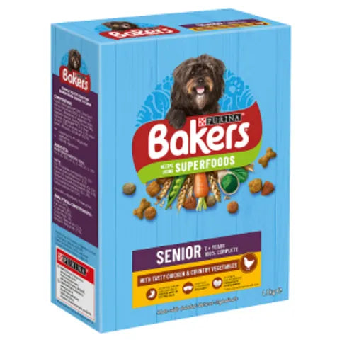 Bakers Senior Chicken With Vegetables Dry Dog Food 1.1kg