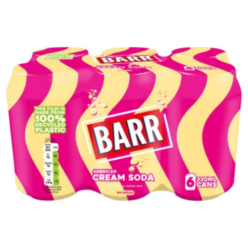 Barrs American Cream Soda 6 x 330ml