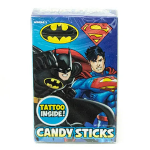 Batman & Superman Candy Sticks Each