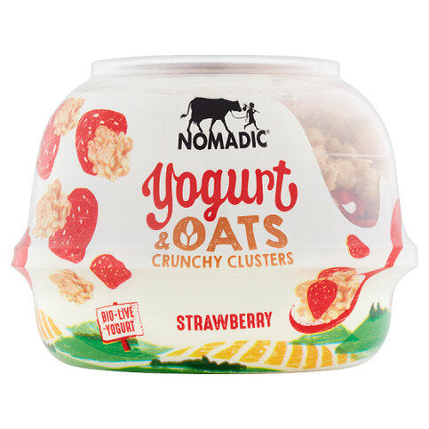 Nomadic Yogurt & Oat Clusters Strawberry 169g - Premier Ravensdale