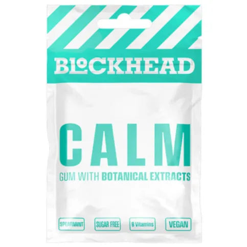 Blockhead Calm Gum Natural with Botanical Extracts 12 x 16g (18+ only)
