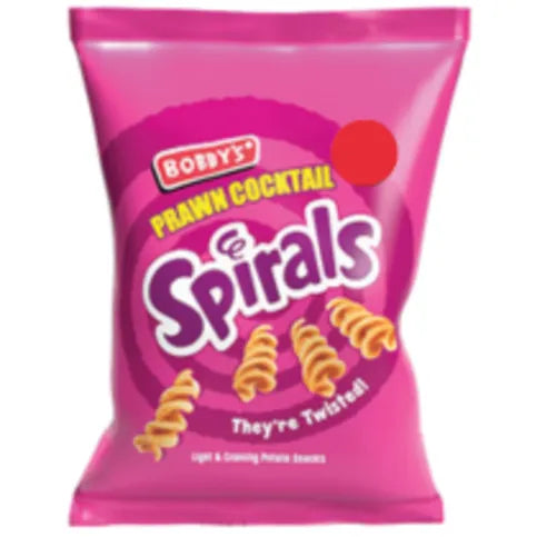 Bobby's Prawn Cocktail Spirals 28g