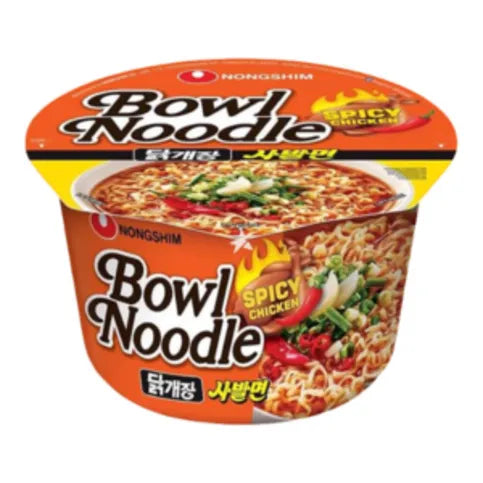 Nongshim Bowl Noodle Soup Spicy Chicken Flavour 100g - Premier Ravensdale