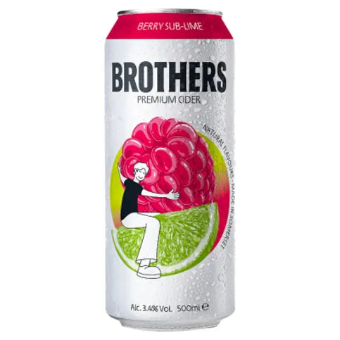 Brothers Premium Cider Berry Sub-Lime 500ml - Premier Ravensdale