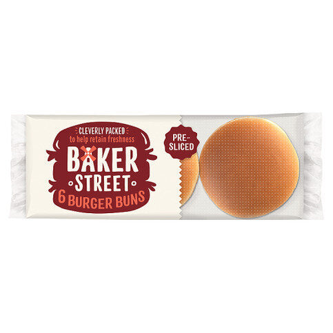 Baker Street Burger Buns 6 Pack - Premier Ravensdale