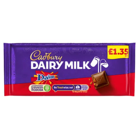 Cadbury Dairy Milk Daim 120g - Premier Ravensdale