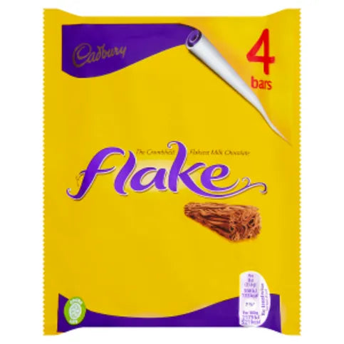 Cadbury Flake Chocolate Bar Multipack 4 x 25.5g - Premier Ravensdale