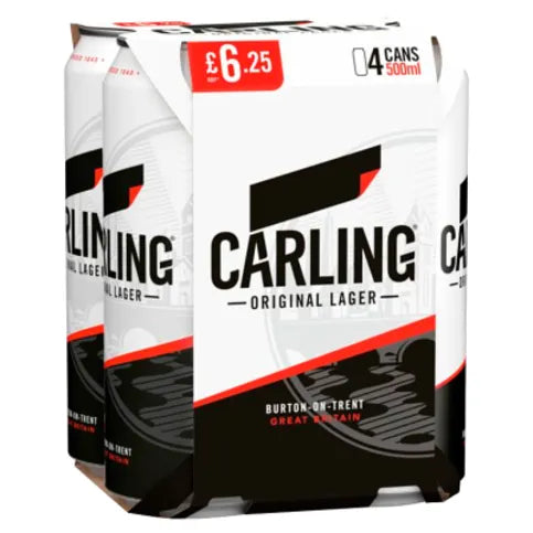 Carling Original Lager 4 x 440ml - Premier Ravensdale