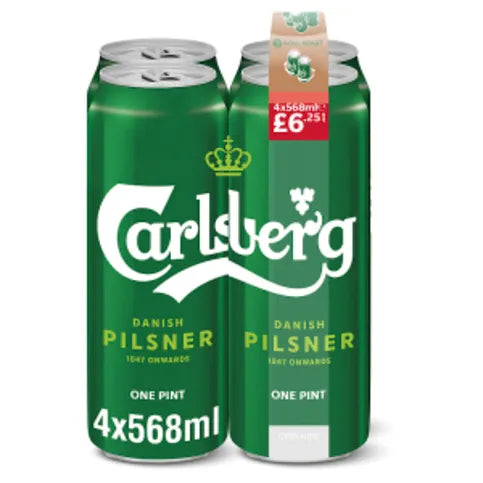 Carlsberg Danish Pilsner 4 x 568ml - Premier Ravensdale