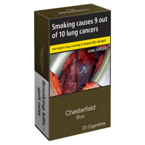 Chesterfield Blue KS 20 Cigarettes - Premier Ravensdale