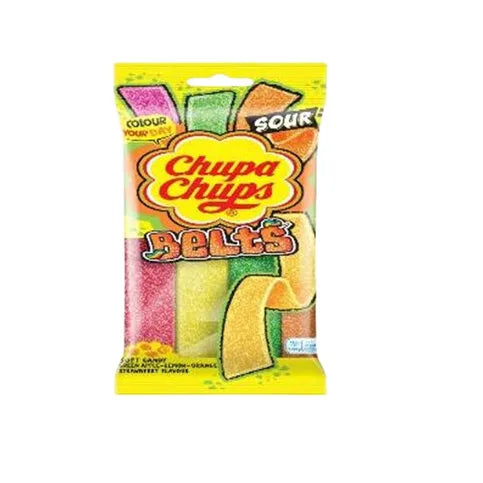 Chupa Chup Sour Apple Lemon Orange Belts 90g