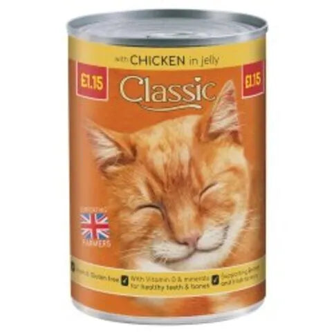 Classic Cat With Chicken In Jelly 400g - Premier Ravensdale