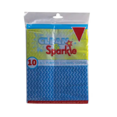 Clean & Sparkle 10 All Purpose Cloths
