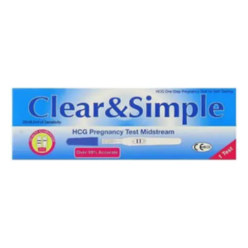 Clear And Simple Pregnancy Test