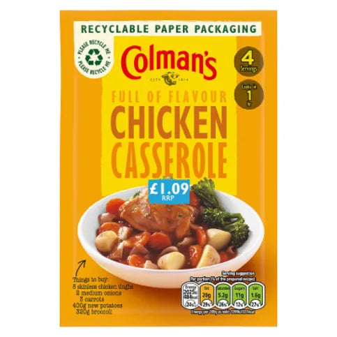 Colman's Recipe Mix Chicken Casserole 40g - Premier Ravensdale