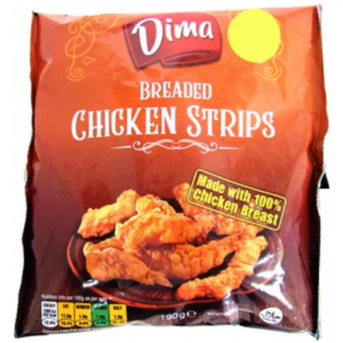 Dima Breaded Chicken Strips 190g - Premier Ravensdale