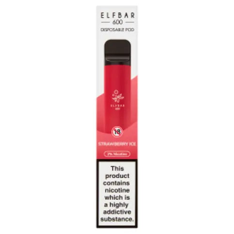 Elf Bar 600 Disposable Strawberry Ice - Premier Ravensdale