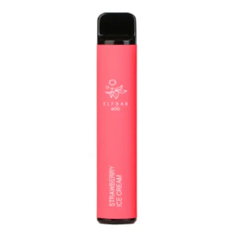Elf Bar Disposable Pod Strawberry Ice Cream 600 Puffs - Premier Ravensdale