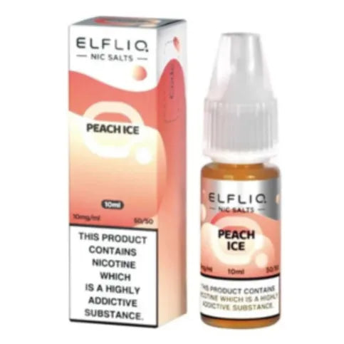 ELFLIQ Nic Salts E-liquids 20mg/ml Peach Ice - Premier Ravensdale