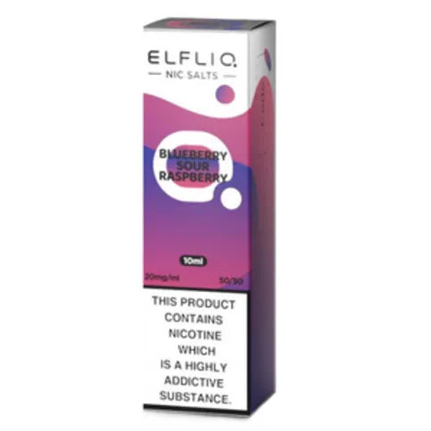 ELFLIQ Nic Salts E-liquids 10mg/ml Blueberry Sour Raspberry - Premier Ravensdale