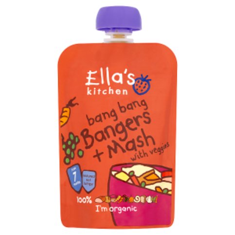 Ella's Kitchen Organic Bangers and Mash Baby Pouch 7+ Months 130g - Premier Ravensdale