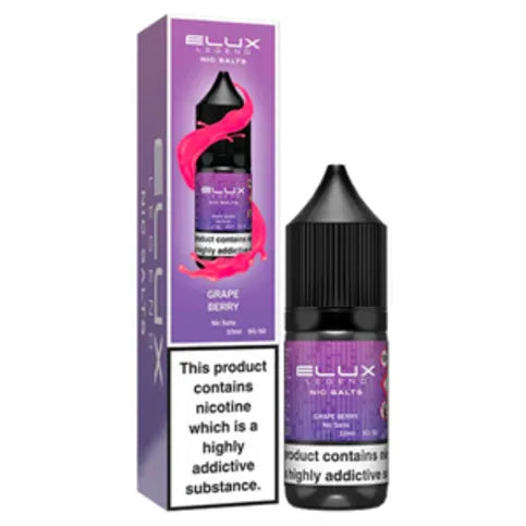 Elux Nic Salt Grape Berry 10ml - Premier Ravensdale