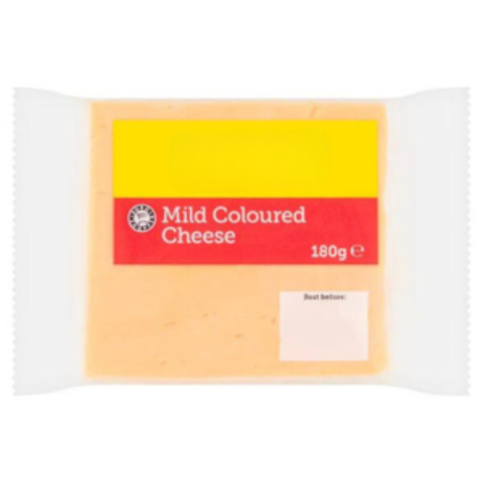 euro shopper mild coloured cheese 180g - Premier Ravensdale