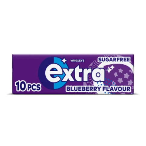 Extra Blueberry Flavour Sugar Free Chewing Gum 10 Pieces