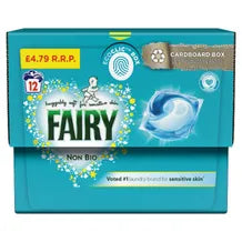 Fairy Non Bio Pods Washing Capsules PMP 4.79 12 capsules - Premier Ravensdale