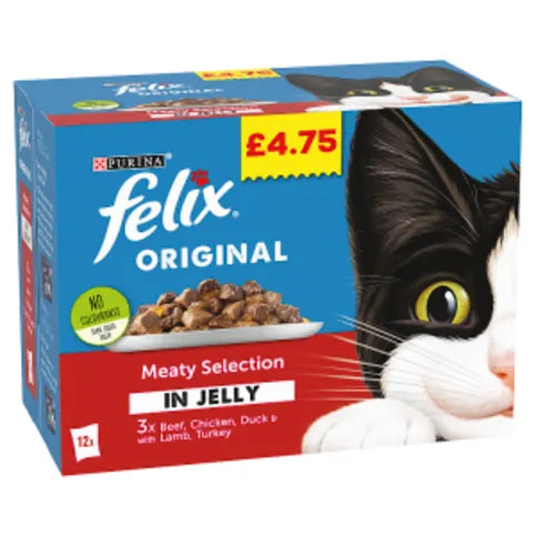 Felix Original Meaty Selection in Jelly 12 x 100g