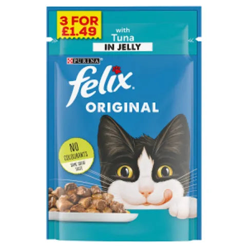 Felix Original with Tuna in Jelly 100g - Premier Ravensdale