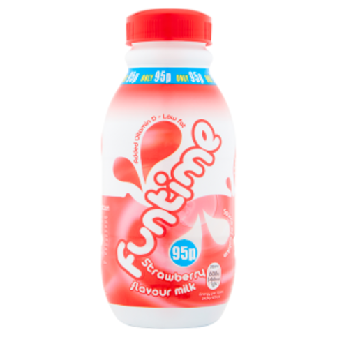 Funtime Strawberry Flavour Milk 500ml - Premier Ravensdale
