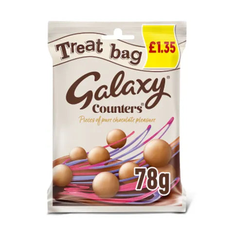 Galaxy Counters Milk Chocolate Buttons Treat Bag 78g