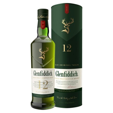 Glenfiddich 12 Year Old Single Malt Scotch Whisky 70cl - Premier Ravensdale
