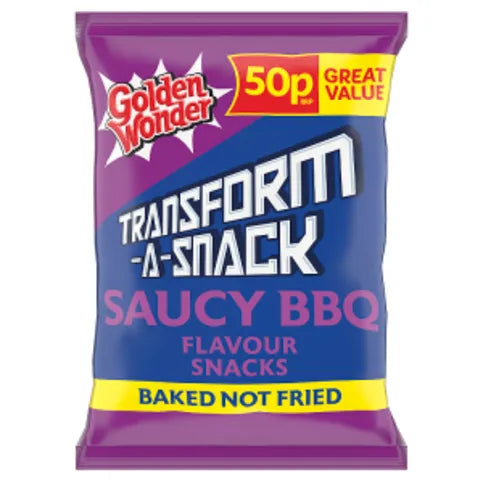 Golden Wonder Transform-A-Snack Saucy BBQ Flavour Snacks 27g