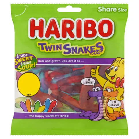 Haribo Twin Snakes 140g - Premier Ravensdale