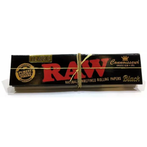Raw black with tips King Size