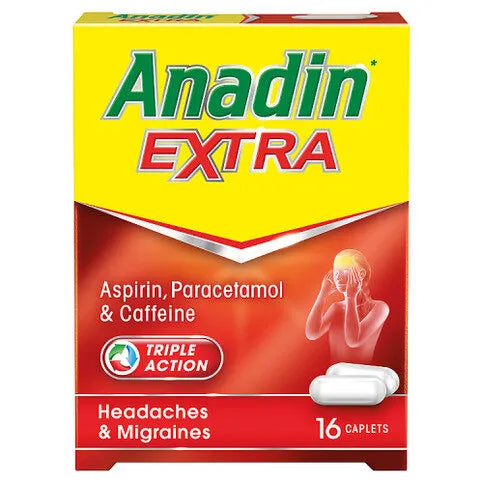Anadin Extra Aspirin, Paracetamol & Caffeine 12 Caplets - Premier Ravensdale