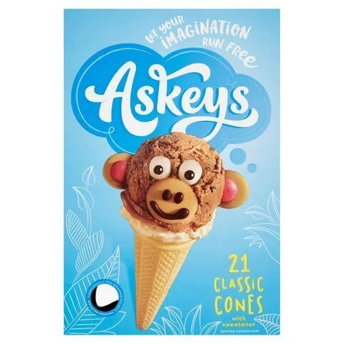 Askeys 21 Classic Cones with Sweetener - Premier Ravensdale