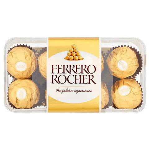 Ferrero Rocher Chocolate Pralines Gift Box of Chocolate 16 Pieces (200g) - Premier Ravensdale
