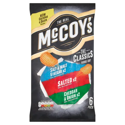 McCoy's Classic Variety Multipack Crisps 6 Pack