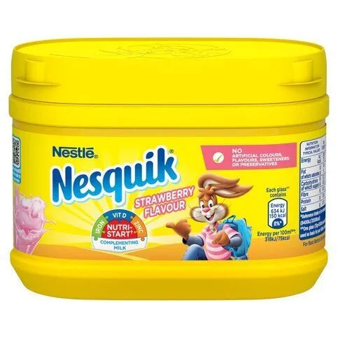 Nesquik Strawberry Flavoured Milkshake Powder 300g
