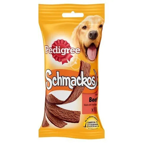 Pedigree Schmackos Adult Dog Treats Multi Mix 12 Strips 86g