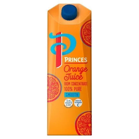 Princes 100% Pure Smooth Orange Juice From Concentrate 1L - Premier Ravensdale
