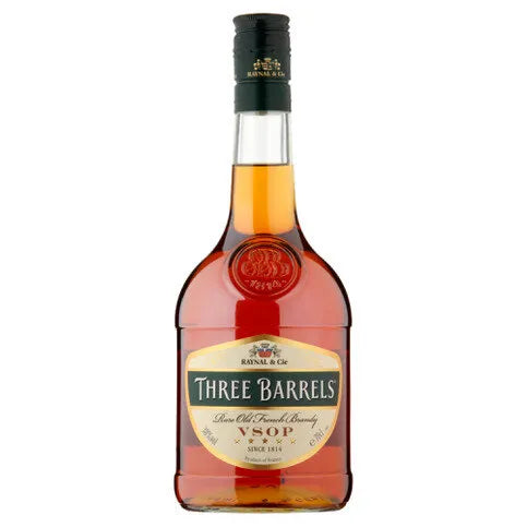 Three Barrels Rare Old French Brandy VSOP 70cl - Premier Ravensdale